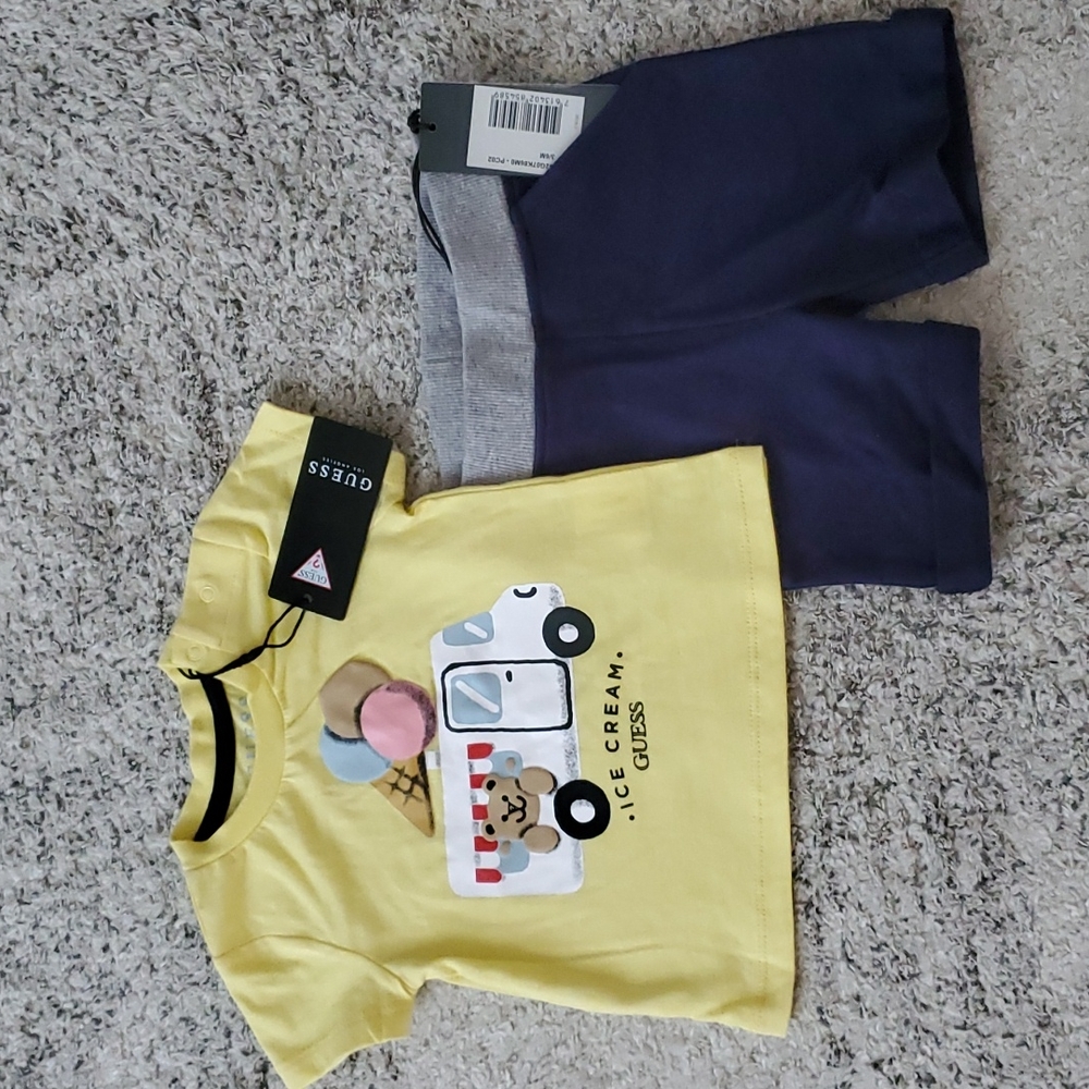 Guess boy 👦 t-shirt and  shorts
